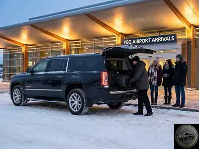 Edmonton airport limo SUV XL service - Premium 6 passenger YEG transfers